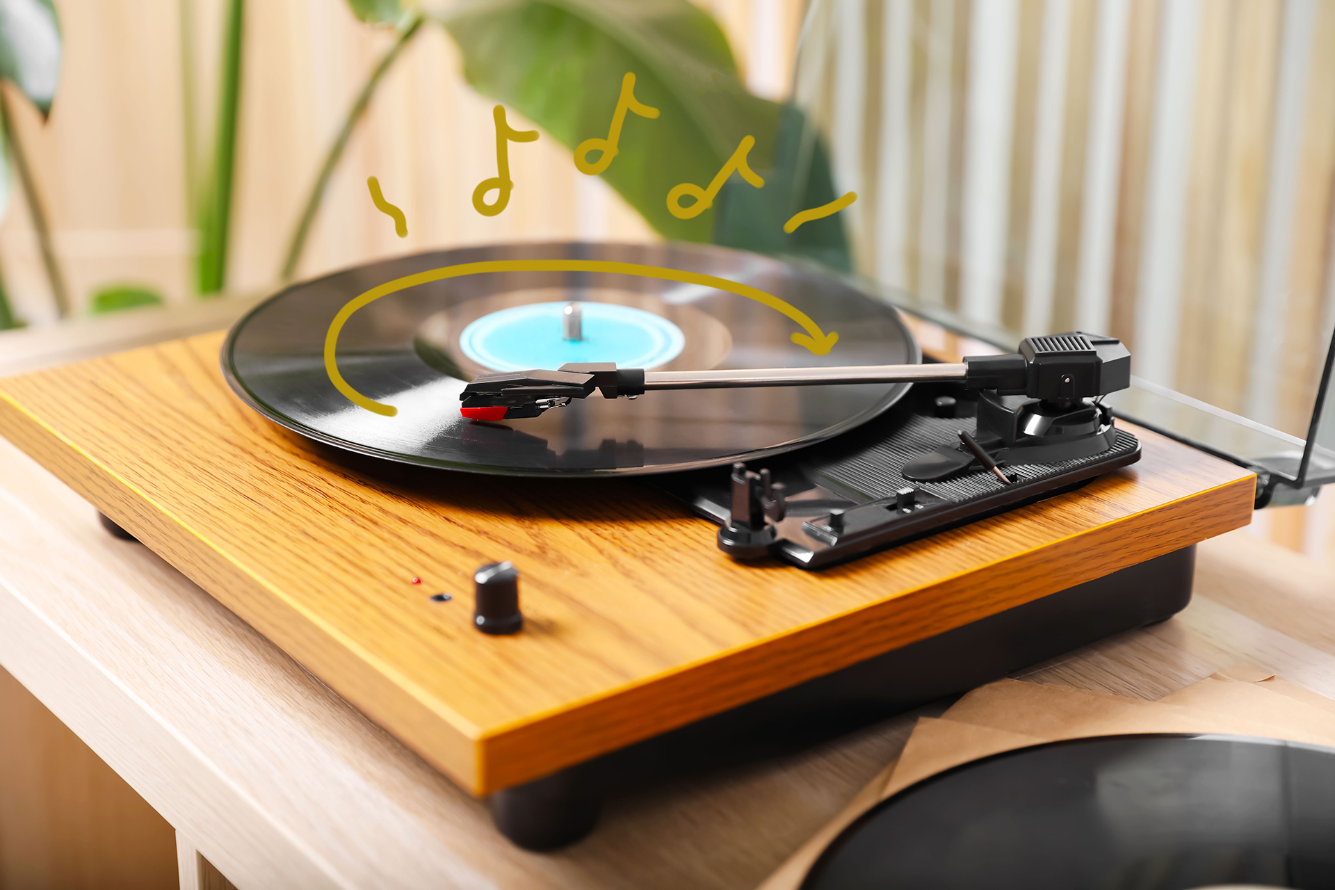 Vinyle produisant de la musique Vinyle produisant de la musique